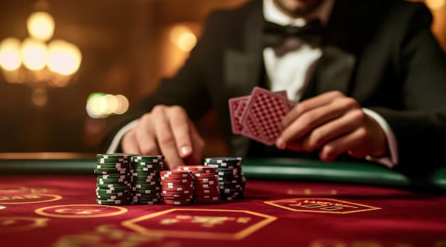 Live-dealer blackjack table on maluku4d with multi-camera broadcast and betting interface